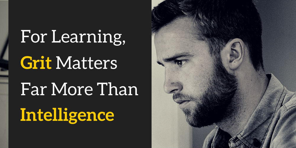 For Learning, Grit Matters More Than Intelligence