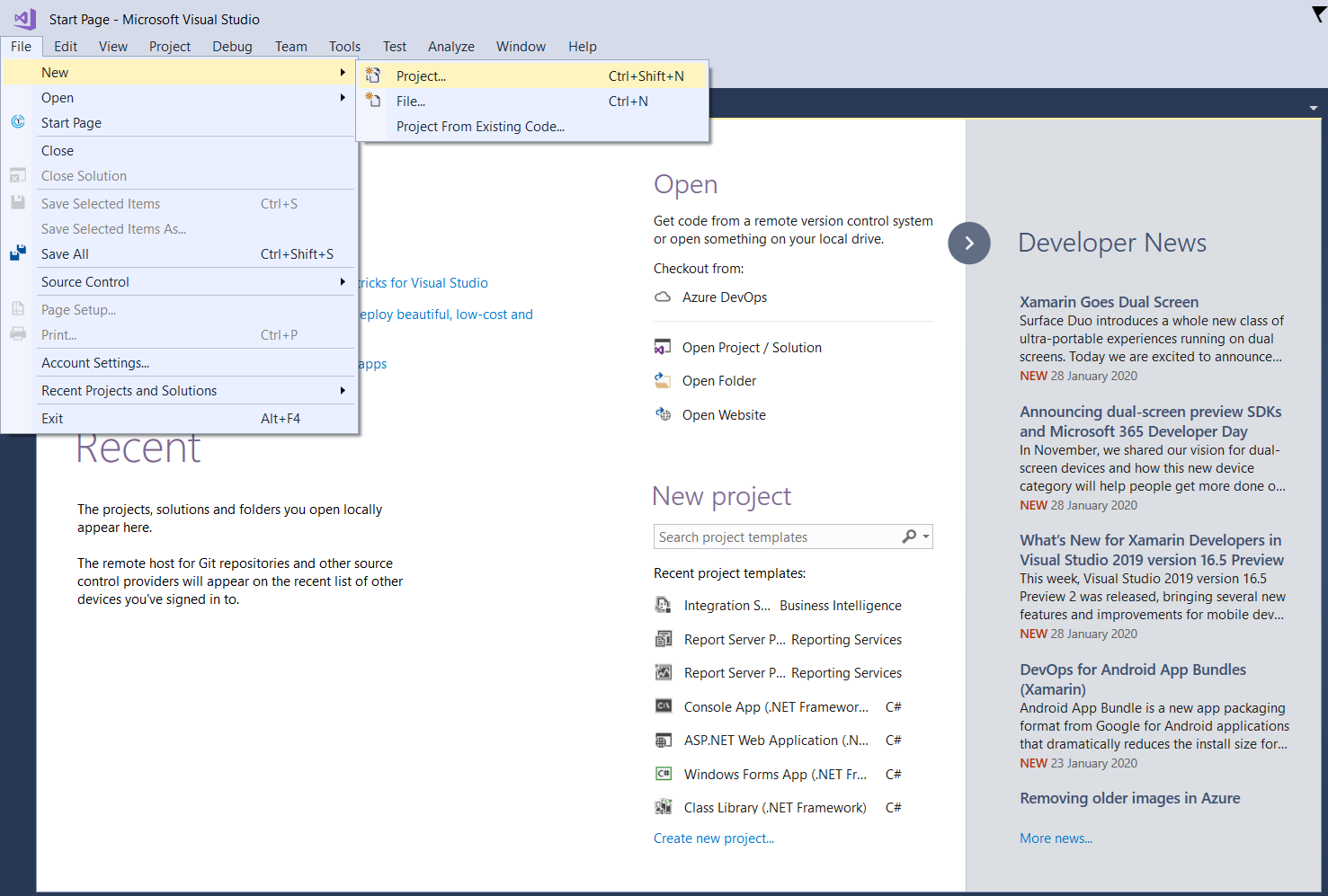 how to test a file in microsoft visual studio 2017