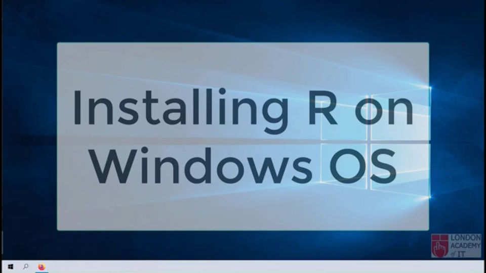 Download and Install R and RStudio on a PC with Windows OS